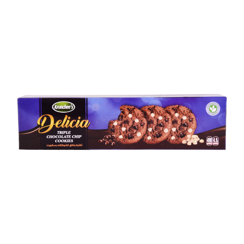 KRUNCHEES DELICIA TRIPLE CHOCOLATE CHIP 100 GM