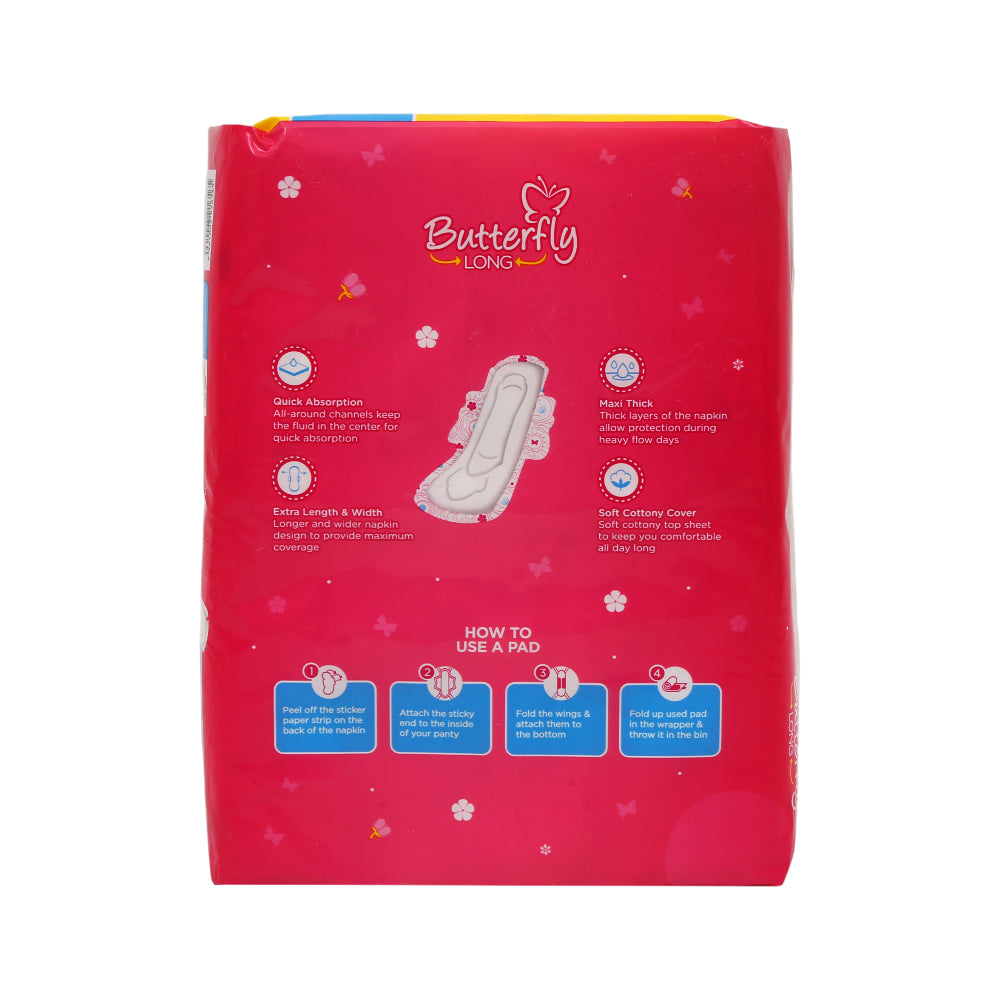 BUTTERFLY LONG BIG SAVER MAXI THICK LONG 30 PCS
