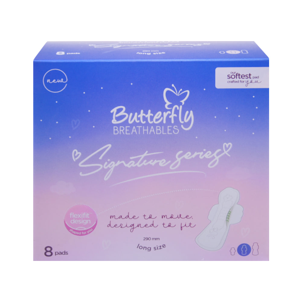 BUTTERFLY SGNATURE SERIES PADS LONG SIZE 8 PCS