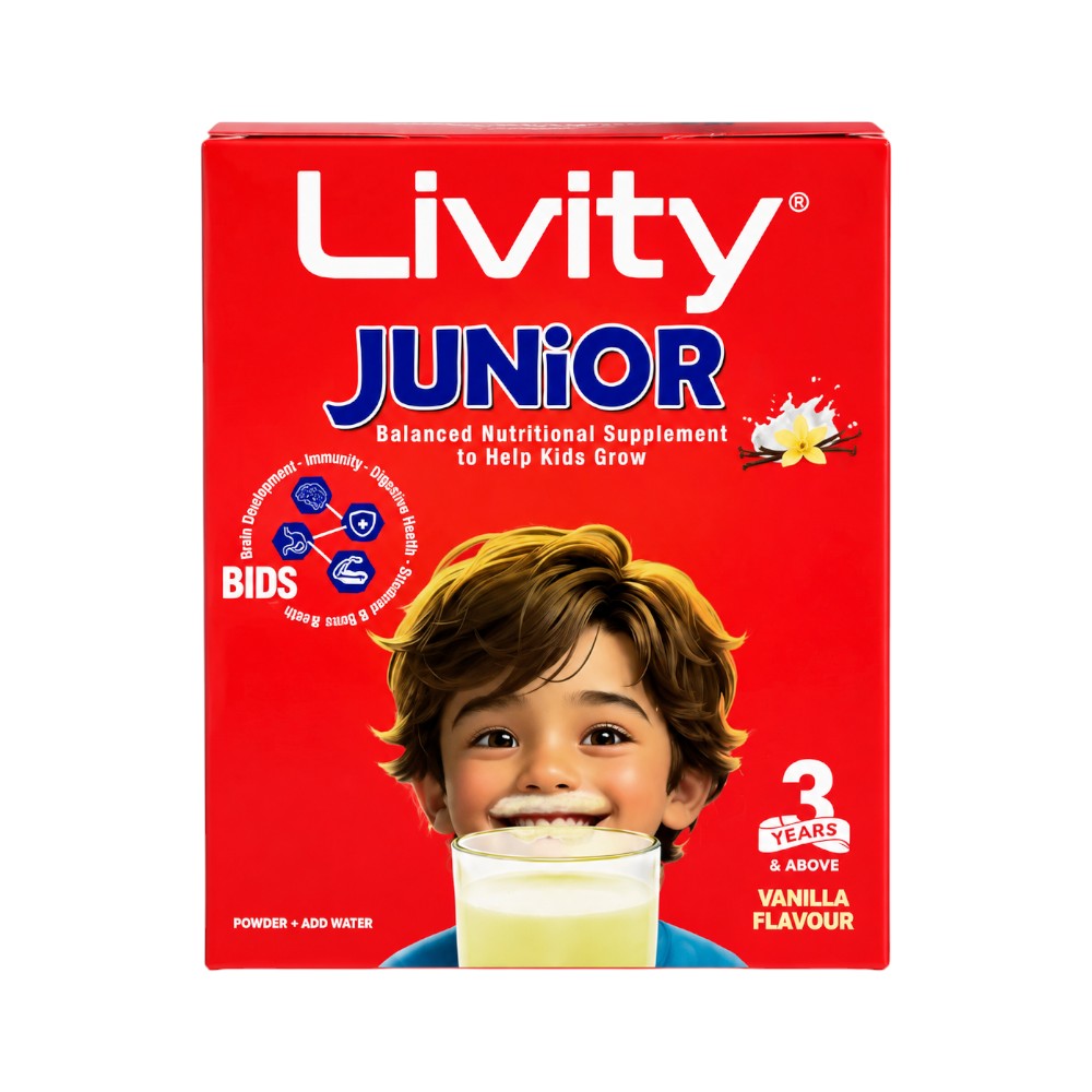 LIVITY MILK POWDER JUNIOR VANILLA 200 GM