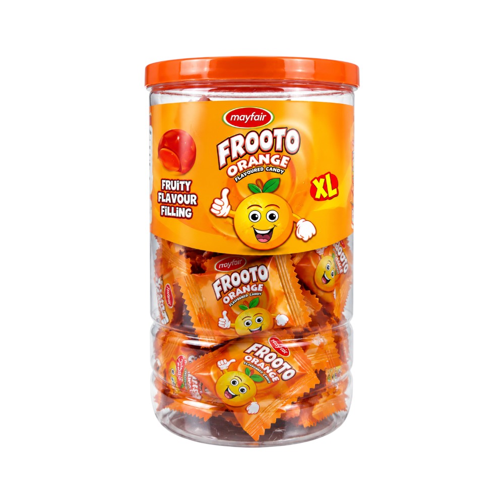 MAYFAIR FROOTO ORANGE JAR 50 PCS