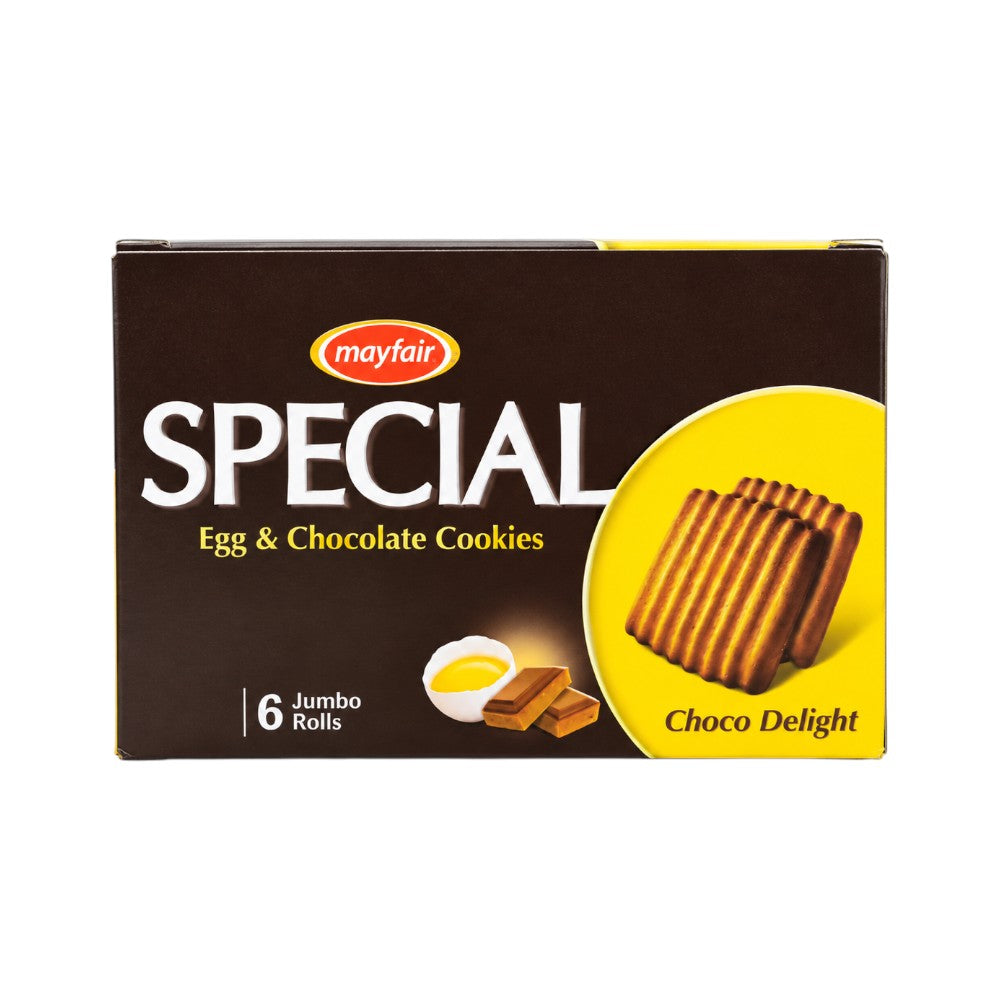 MAYFAIR SPECIAL ALL CHOCOLATE JUMBO ROLL 6 PCS BOX