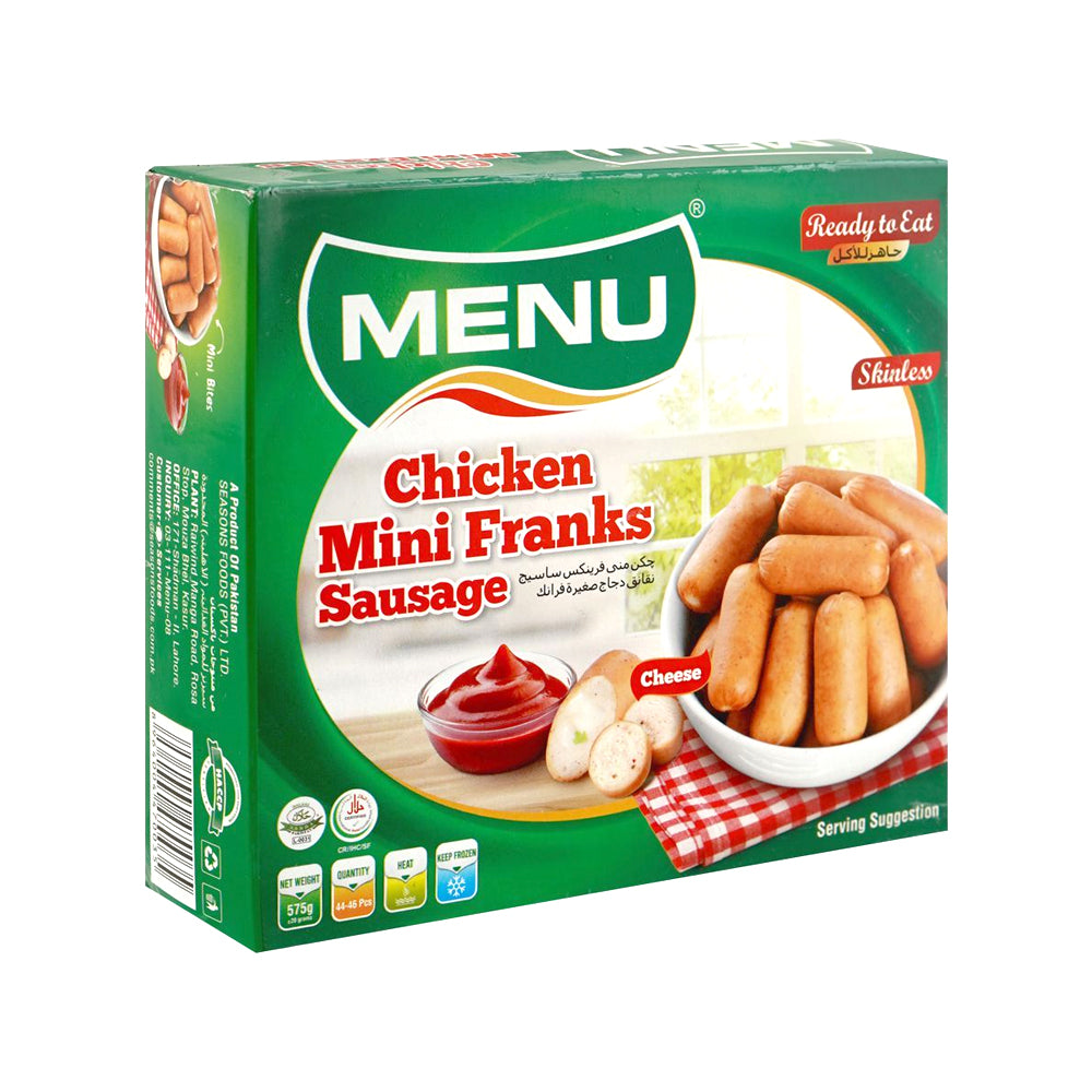 MENU MINI FRANK FURTER SAUSAGE 575 GM