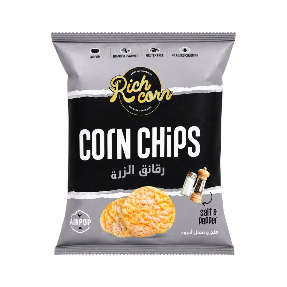 RICHCORN CORN CHIPS SALT & PEPPER 25 GM