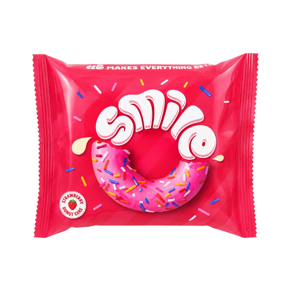 PEEK FREANS SMILE STRABWERY DONUT CAKE 39 GM