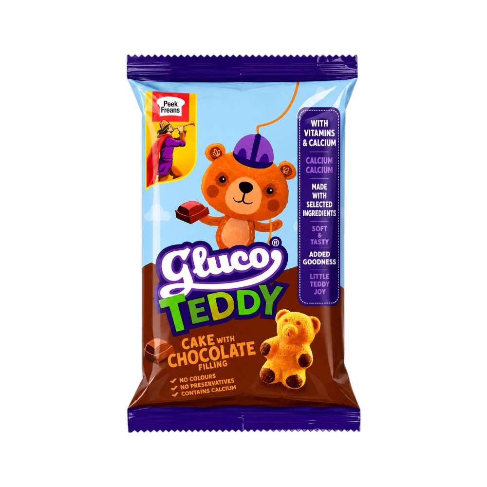 PEEK FREANS GLUCO TEDDY CAKE WITH CHOCOLATE 31 GM