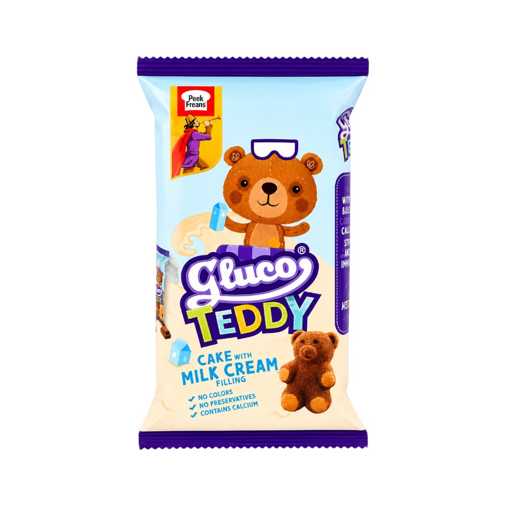 PEEK FREANS GLUCO TEDDY CAKE WITH MILK CREAM 31 GM