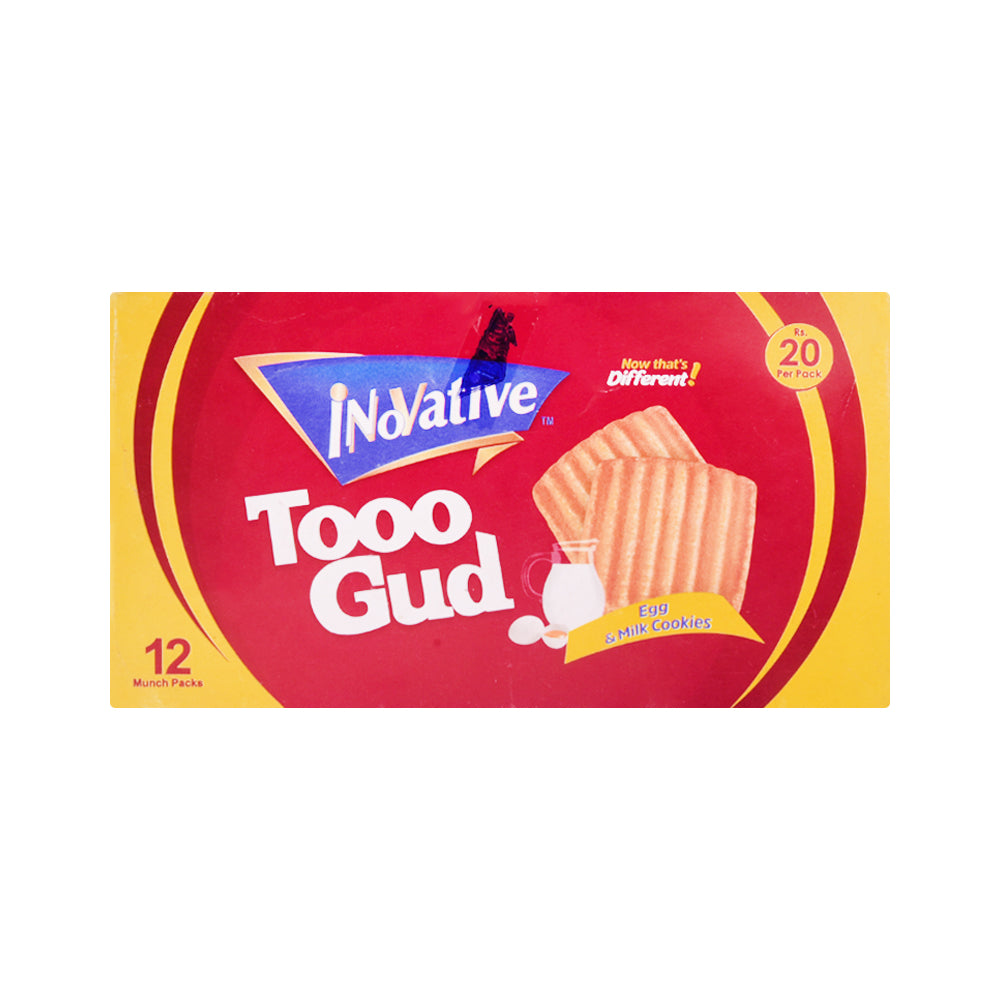 INOVATIVE TOOO GUD BISCUIT HALF ROLL 36 GM BOX 12PC