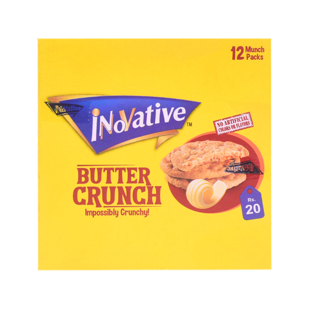 INOVATIVE BUTTER CRUNCH HALF ROLL 31.8 GM BOX 12 PC