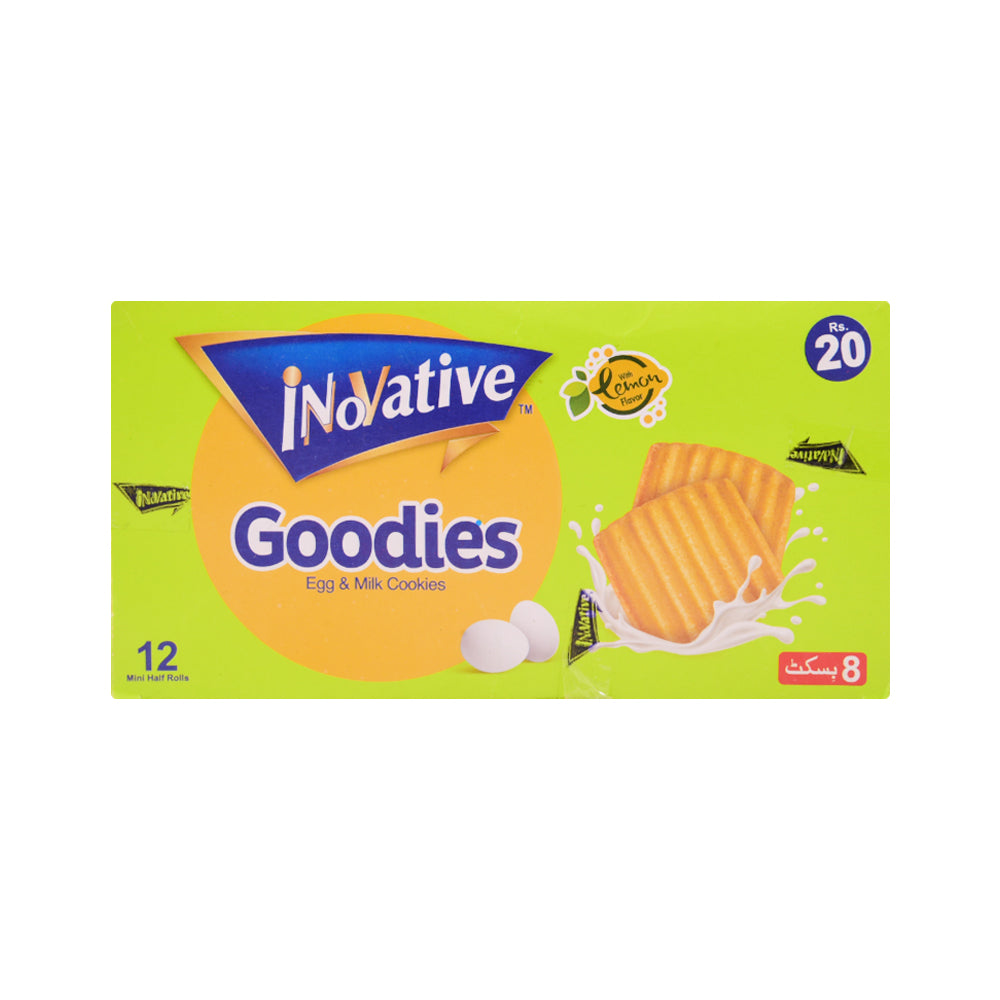 INNOVATIVE GOODIES EGG & MILK COOKIES HALF ROLL 35.2G BOX 12