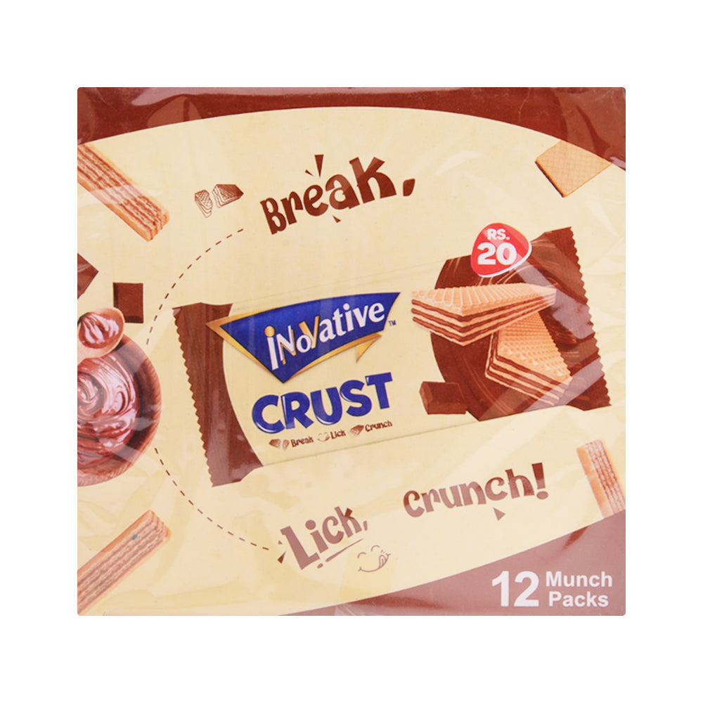 INOVATIVE CRUST WAFER CHOCOLATE 25 GM BOX 12 PC