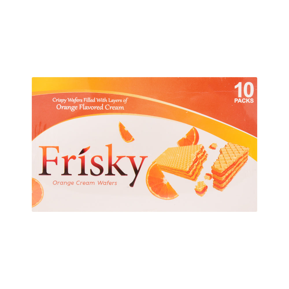 INNOVATIVE FRISKY ORANGE WAFFER BISCUIT 23.6GM (BOX 10PC)
