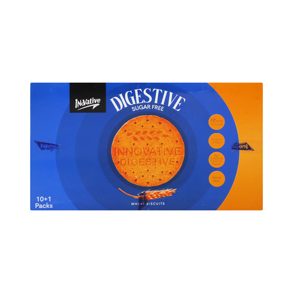 INOVATIVE DIGESTIVE BISCUIT SUGAR FREE 30 GM 10PCS BOX