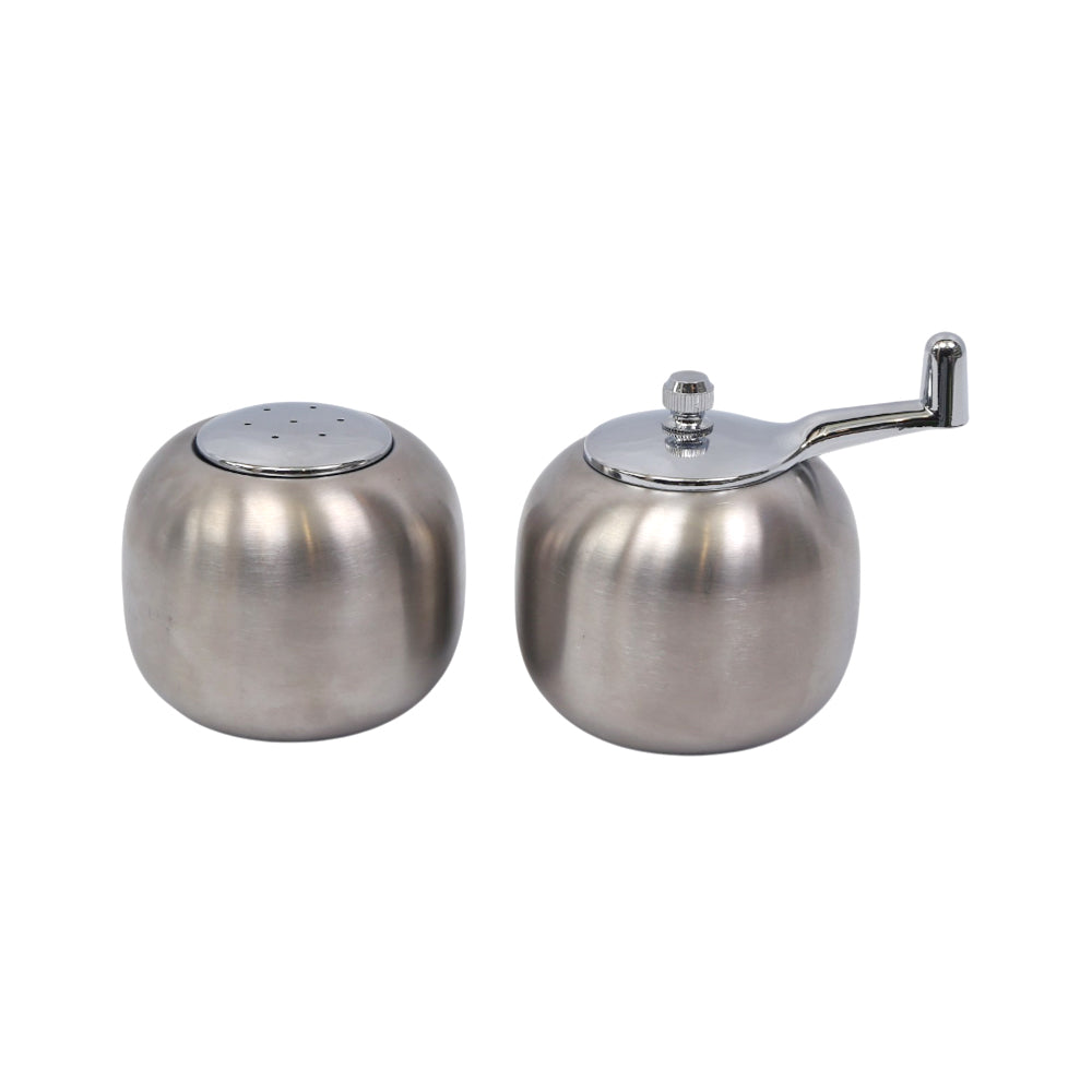 PEPPER MILL GRANDER STEEL 2PC SET STG094