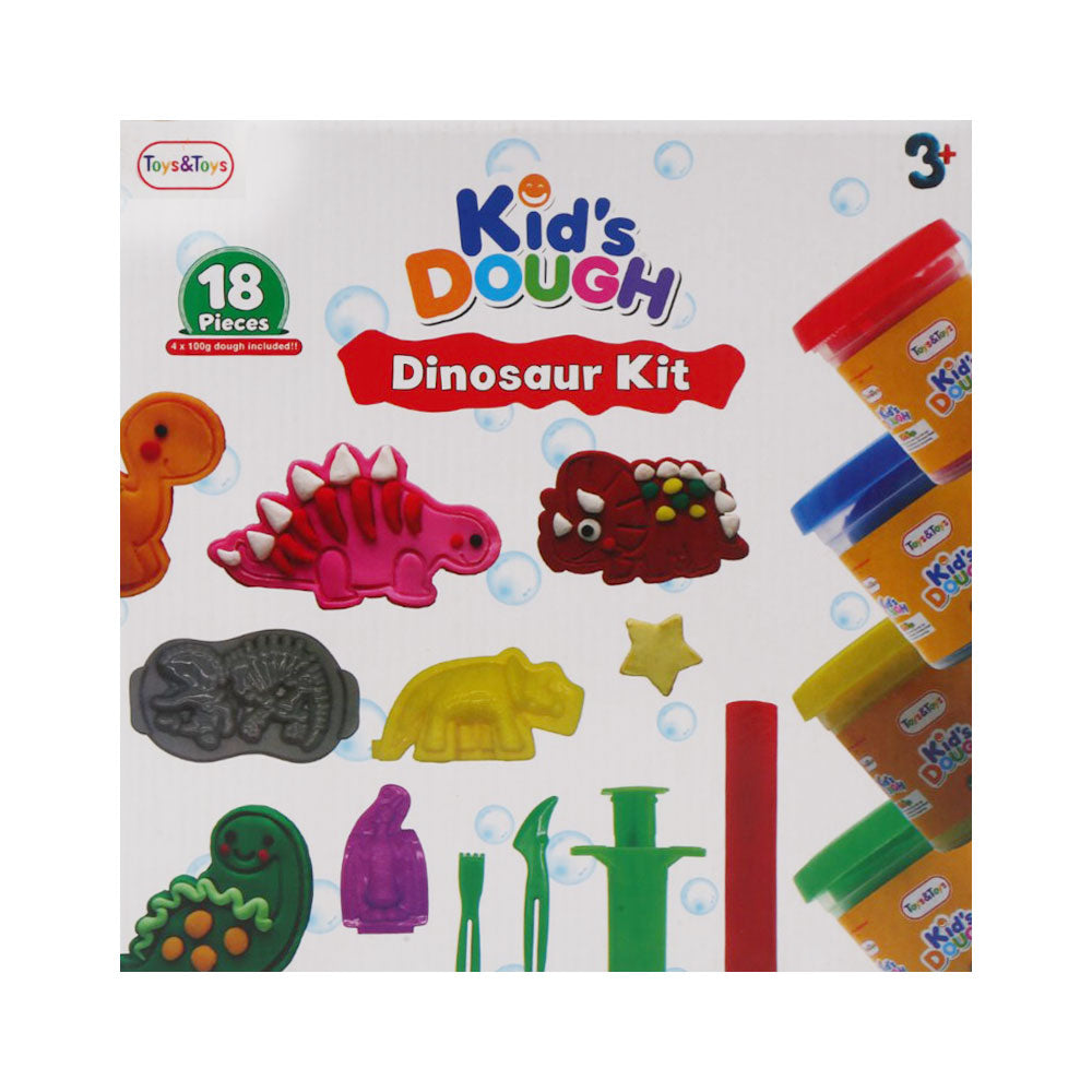 TKD-19 DINOSAUR KIT PLAYDOUGH 18PC A.I