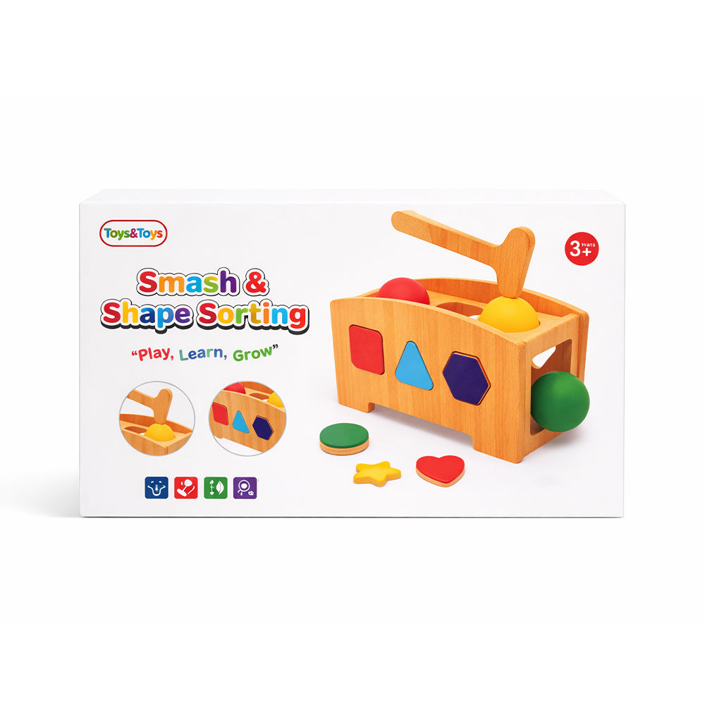 WS-01 WOODEN PUSH N SHAPE BALL GAME A.I