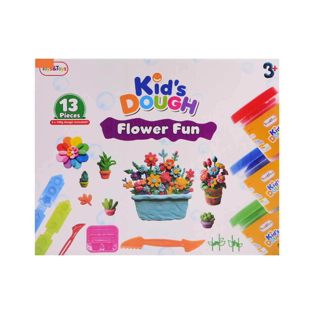TKD-06 FLOWER FUN PLAYDOUGH 13PC A.I