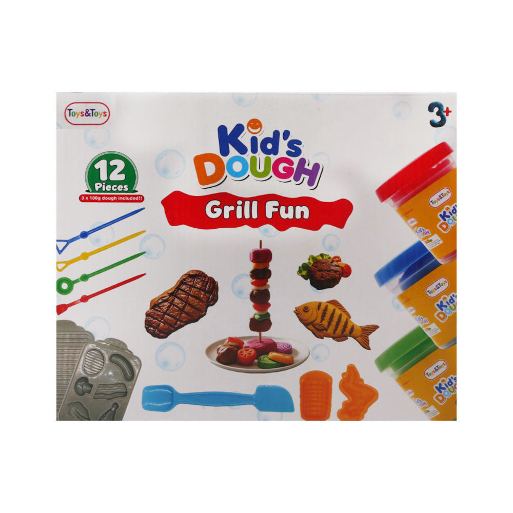 TKD-07 GRILL FUN PLAYDOUGH 12PC A.I