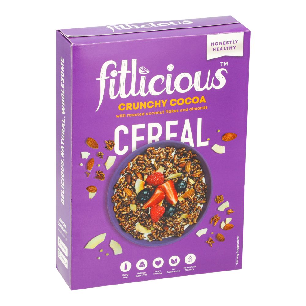 FITLICIOUS CRUNCHY COCOA CEREAL 200 GM