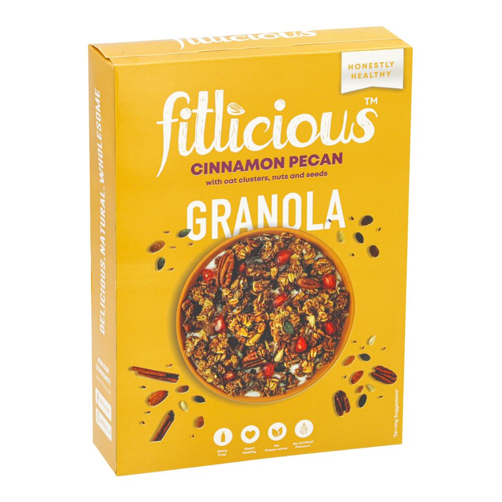 FITLICIOUS CINNAMON PECAN GRANOLA 300 GM