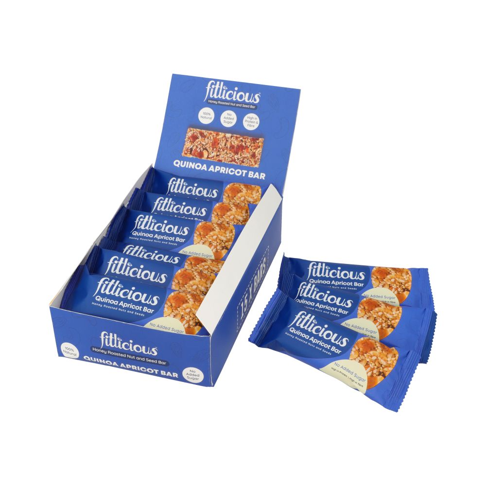 FITLICIOUS QUINOA APRICOT NUT BAR