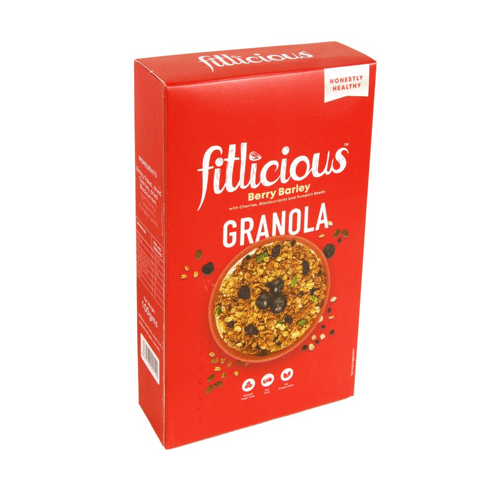 FITLICIOUS BERRY BARLEY GRANOLA 90 GM