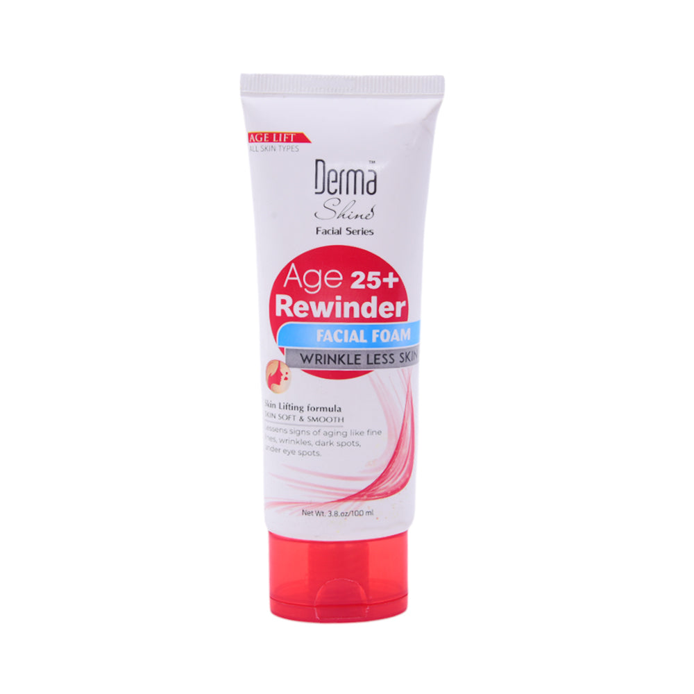 DERMA SHINE AGE 25+ REWINDER FACIAL FOAM 100ML