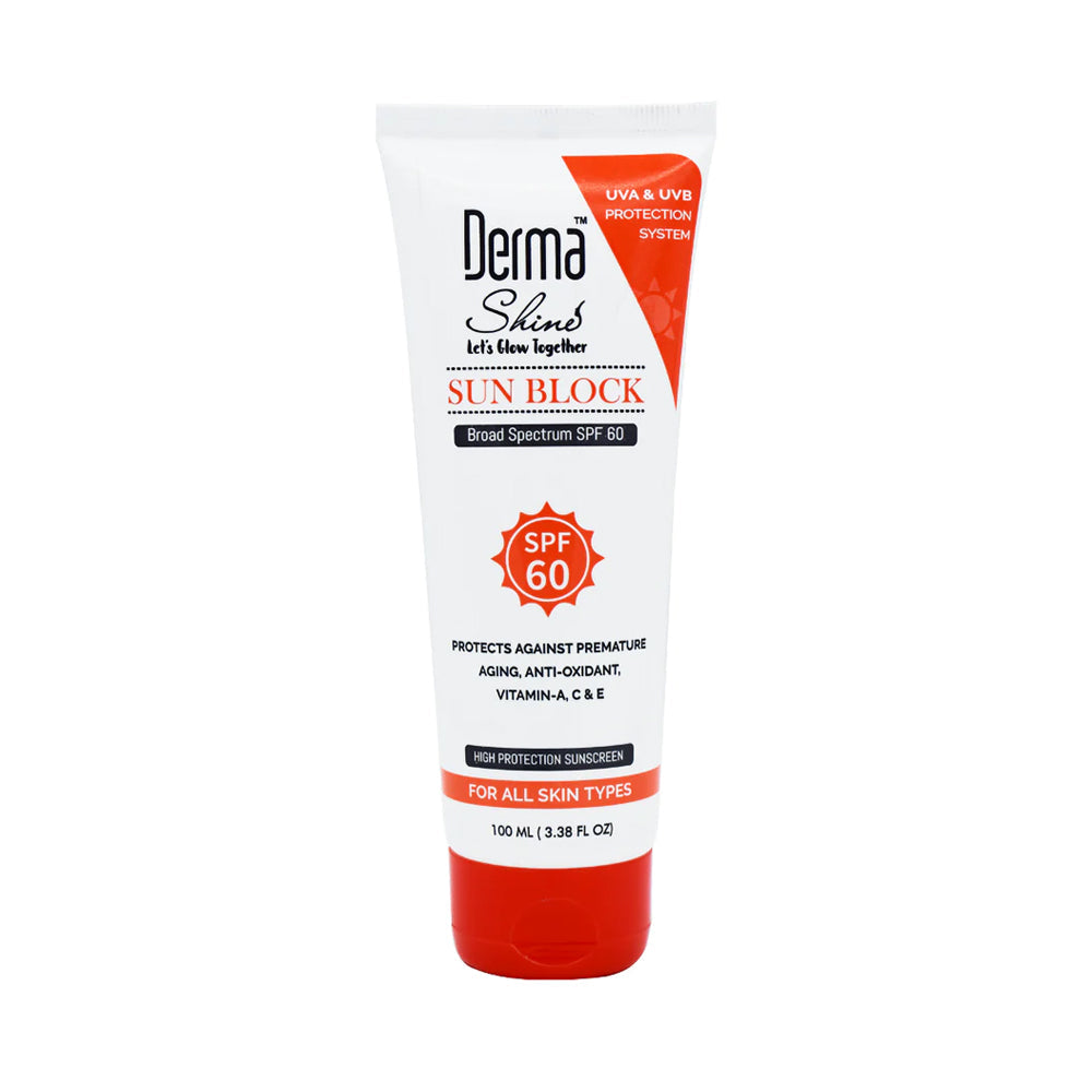 DERMA SHINE SUNBLOCK SPF60 100ML – Al-Fatah