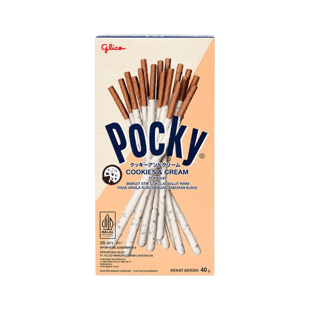 POCKY BISCUIT COOKIES CREAM STICK 10S 40 GM