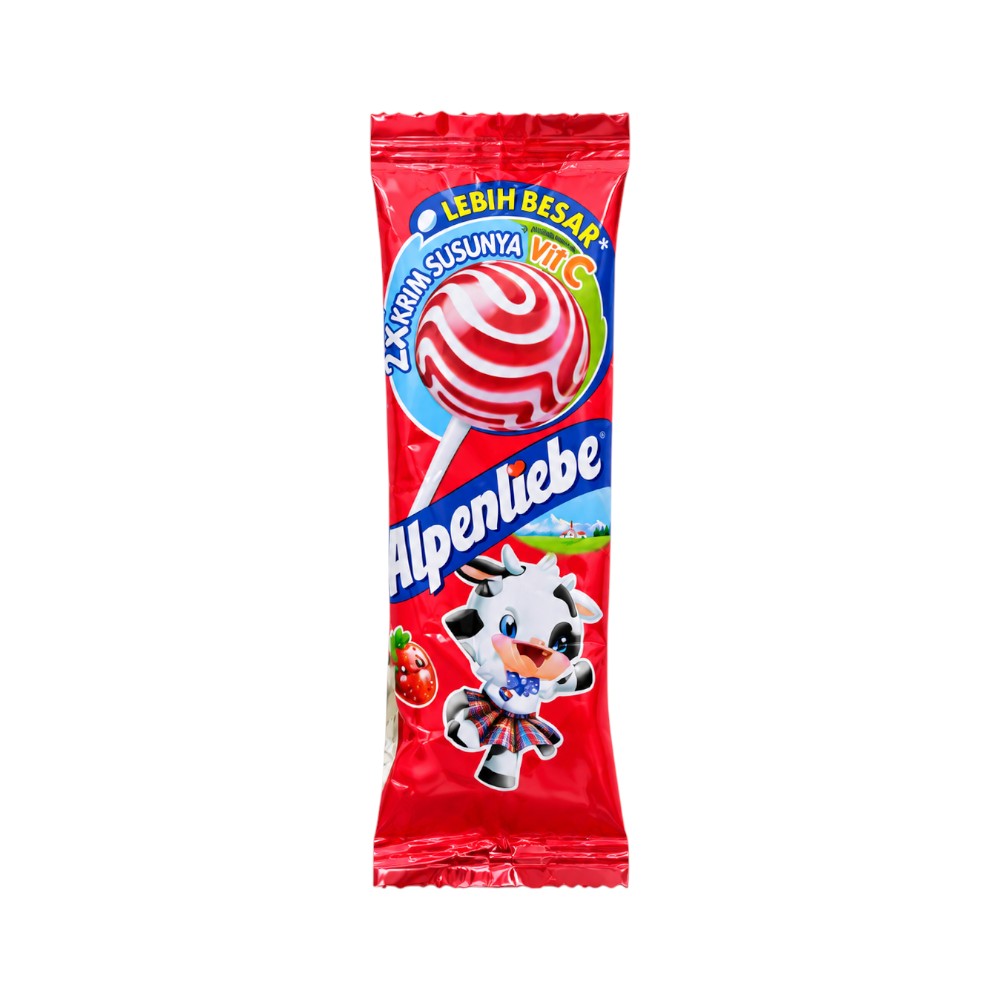 ALPENLIEBE LOLLI POP RASA SUSU STROBERI 10.5 GM