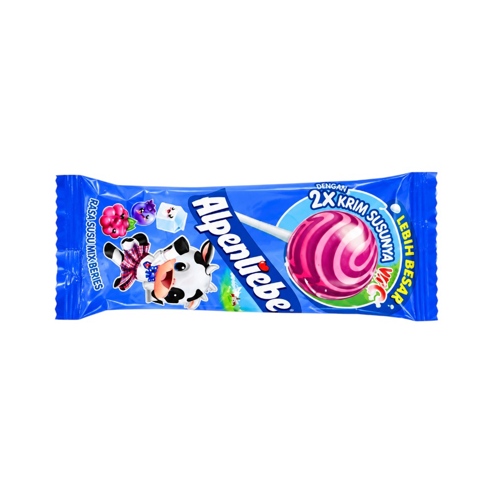 ALPENLIEBE LOLLI POP RASA SUSU MIX BERRIES 10.5 GM