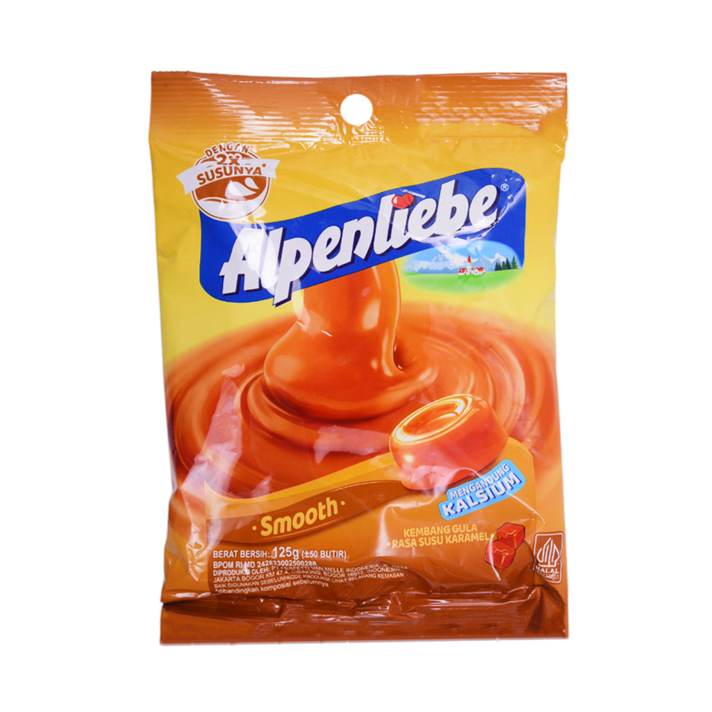 ALPENLIEBE CANDY SMOOTH CARAMEL POUCH 125GM