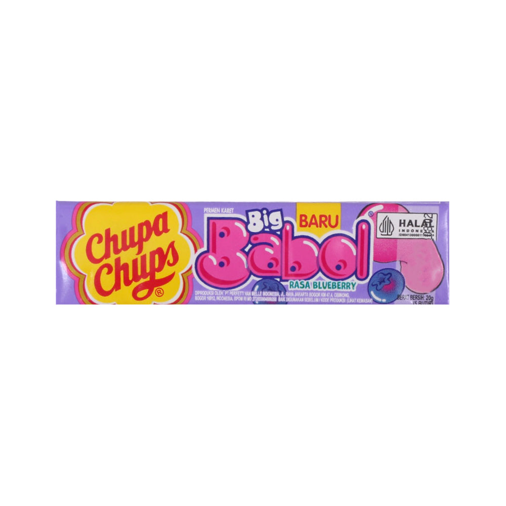 CHUPA CHUPS BIG BABOL STICK BLUEBERRY 20GM