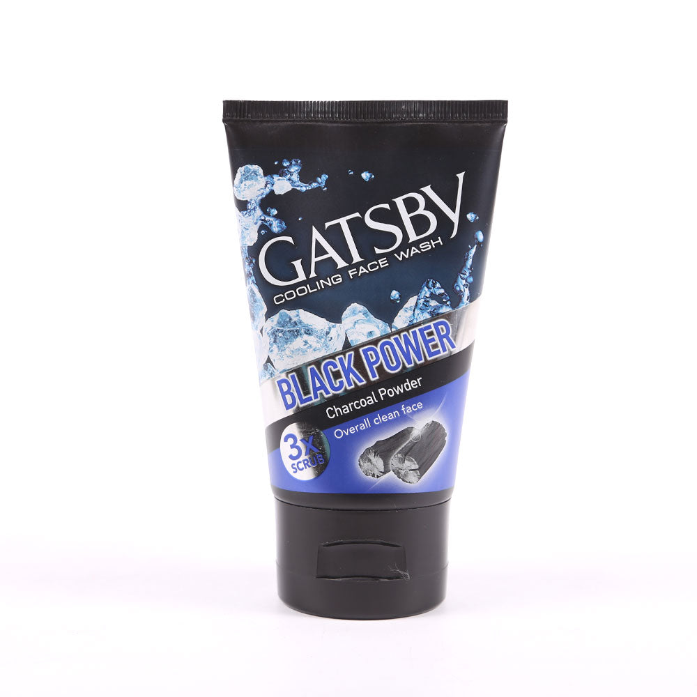 GATSBY FACE WASH CHARCOAL POWDER BLACK POWER 100GM