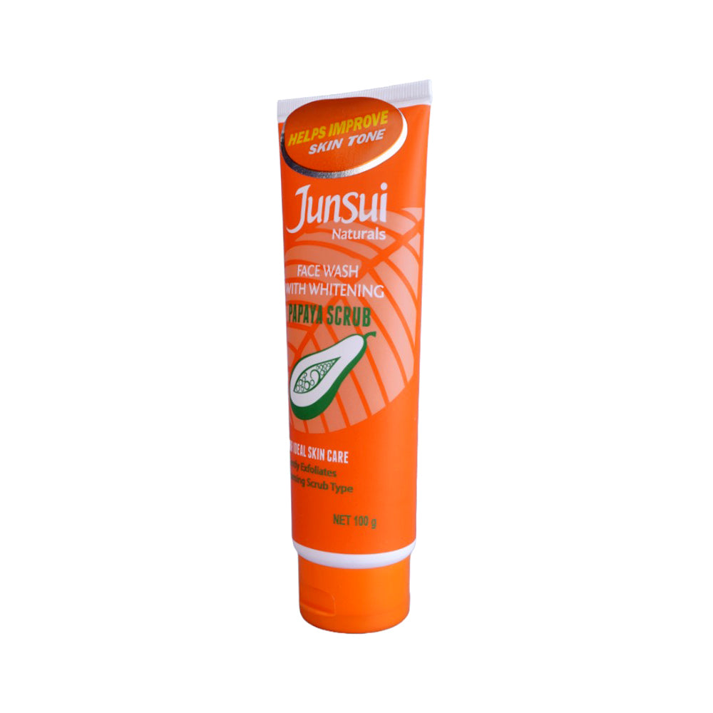 JUNSUI FACE WASH WITH WHITENING PAPAYA SCRUB 100GM