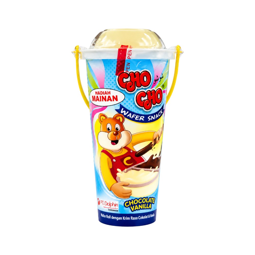 CHO CHO CHOCOLATE WAFER SNACK VANILA CUP 40 GM