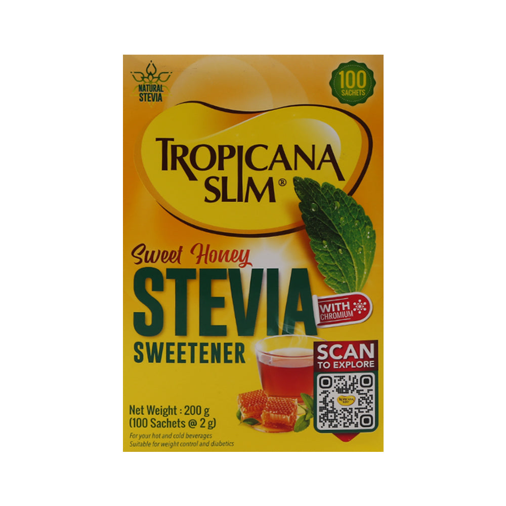 TROPICANA SLIM STEVIA SWEETENER SWEET HONEY 100S 200 GM