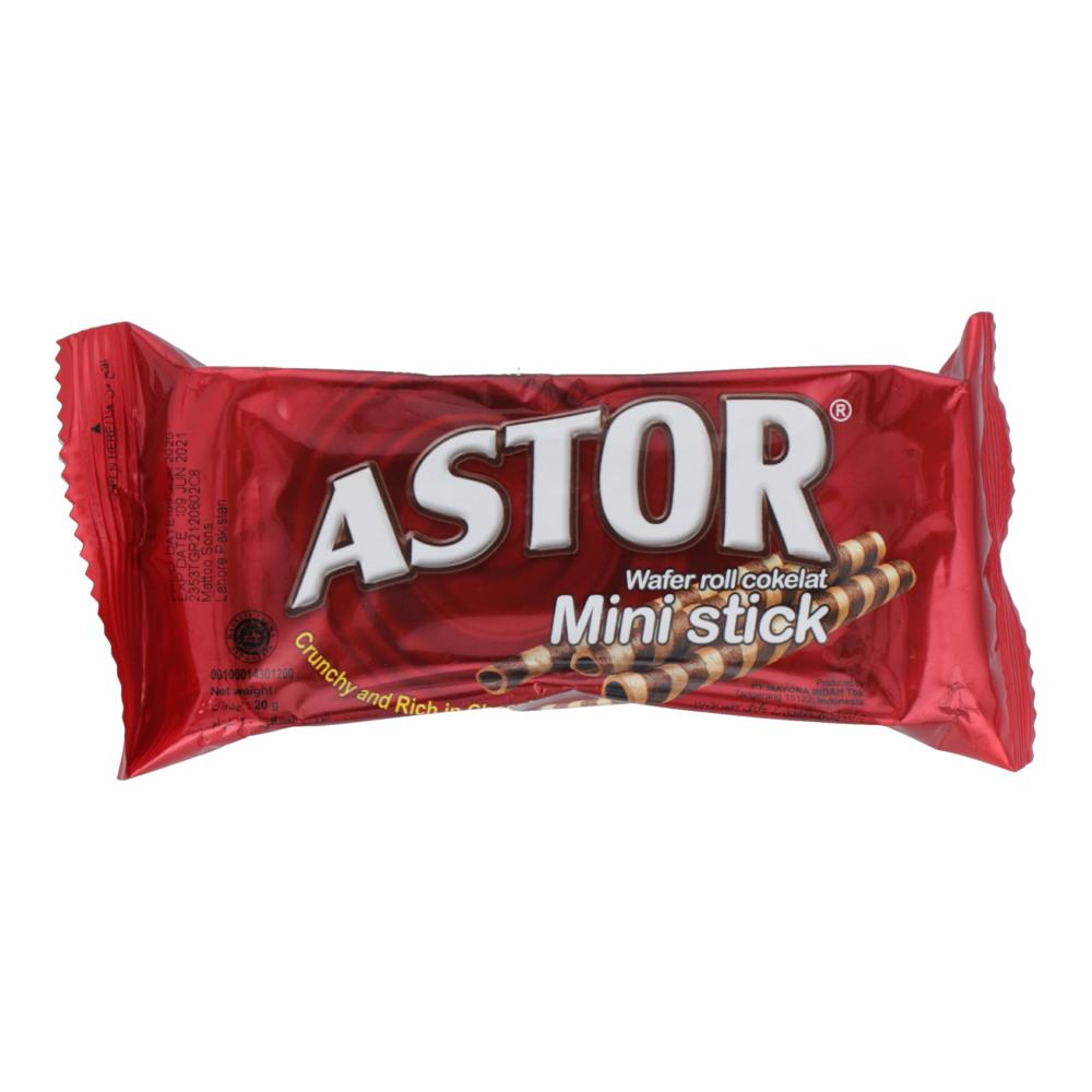 ASTOR WAFER MINI STICK CRUNCHY & RICH IN CHOCOLATE 20 GM
