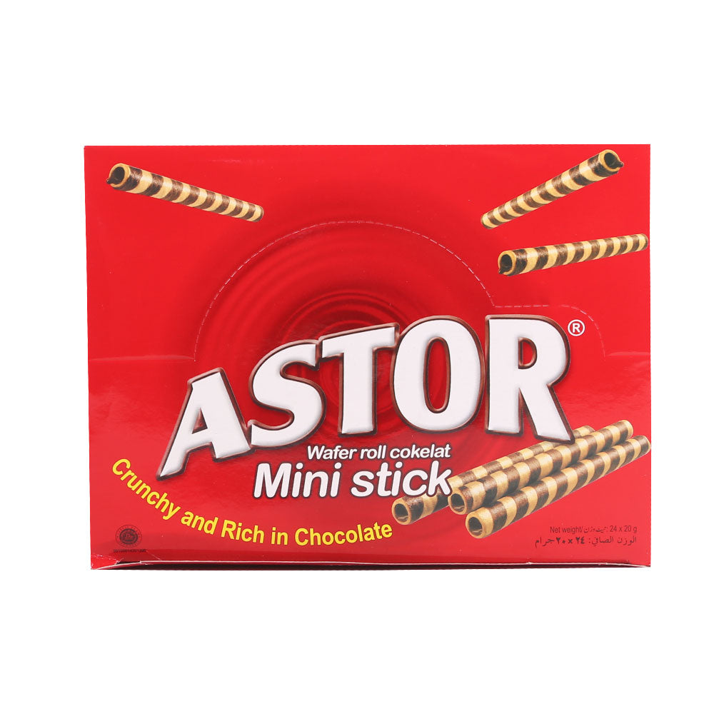 ASTOR WAFER STICK MINI CHOCOLATE 20 GM-BOX
