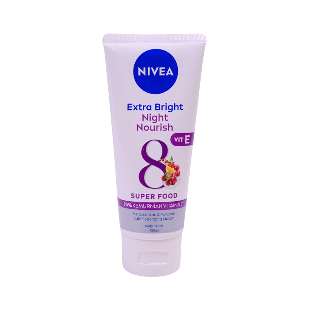 NIVEA EXTRA BRIGHT NIGHT NOURISH VIT-E SERUM 180ML