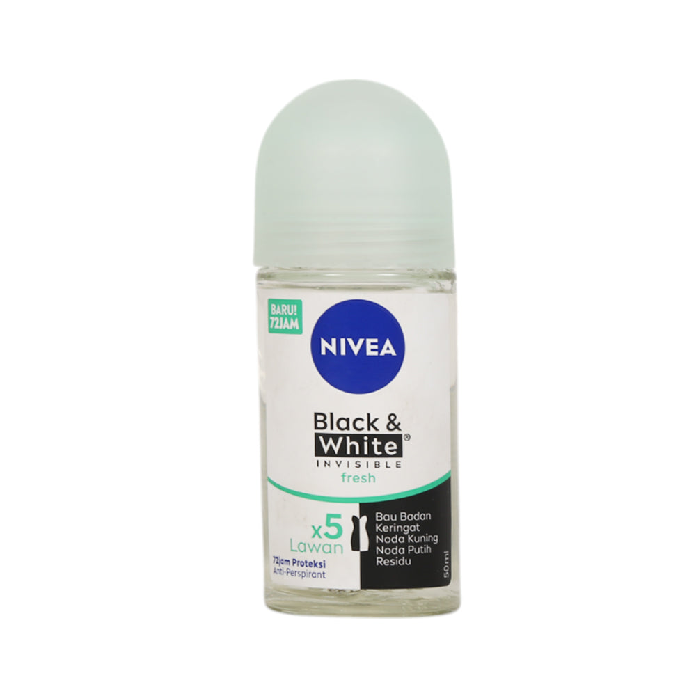 NIVEA ROLL ON BLACK & WHITE INVISIBLE FRESH 72H 50 ML