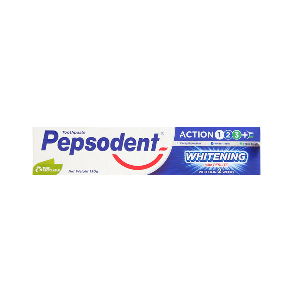 PEPSODENT TOOTH PASTE ACTION WHITENING 190GM
