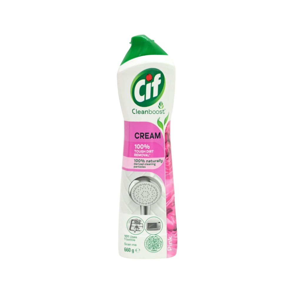 CIF CLEANBOOST DIRT REMOVAL CREAM PINK 660 GM