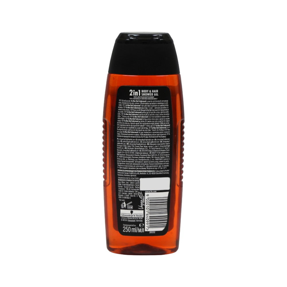 FA SHOWER GEL MEN RED CEDARWOOD 2 IN 1 250 ML