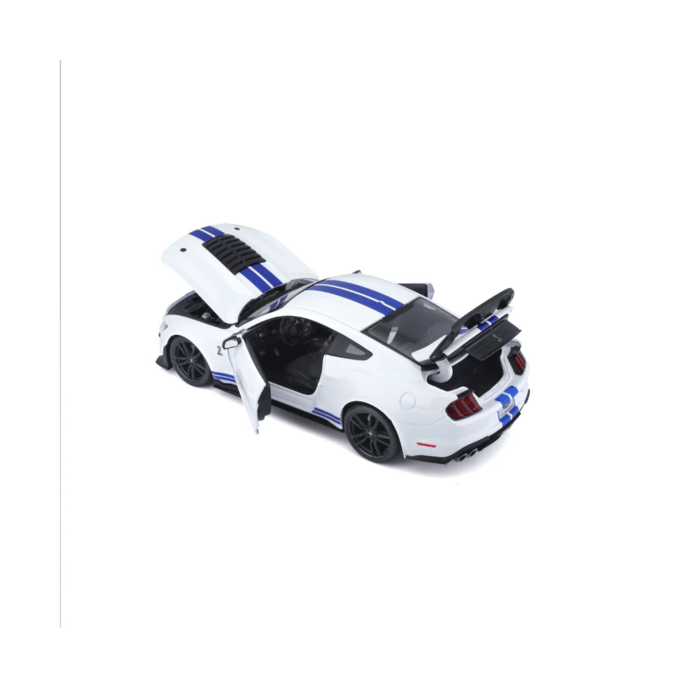 31452WT 118 MUSTANG SHELBY GT500 WHITE