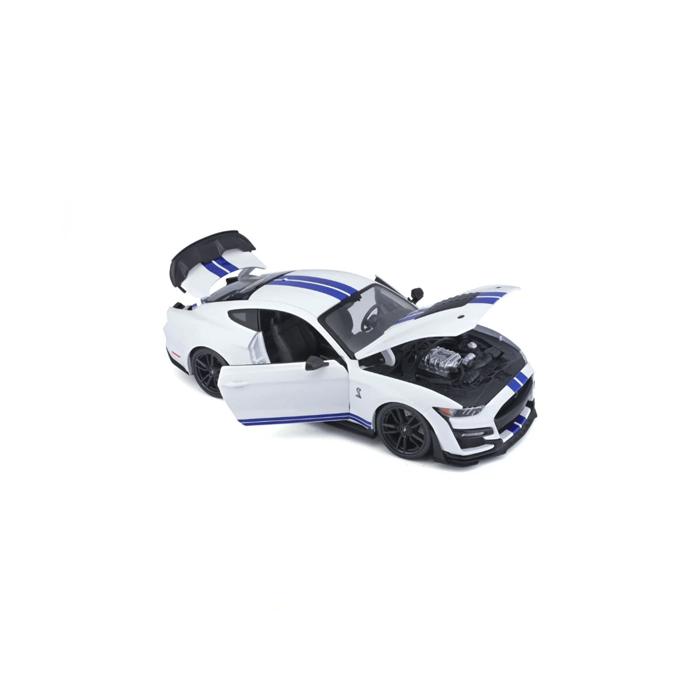 31452WT 118 MUSTANG SHELBY GT500 WHITE
