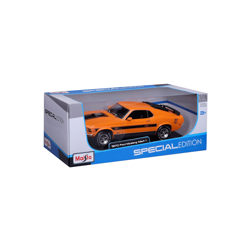 31453OG 118 FORD MUSTANG MACH 1 ORANGE