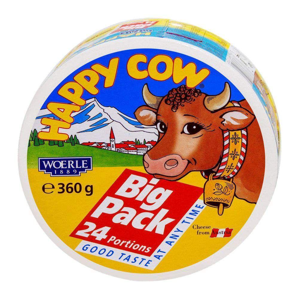 HAPPY COW CHEESE BIG PACK 24 PORTIONS 360 GM