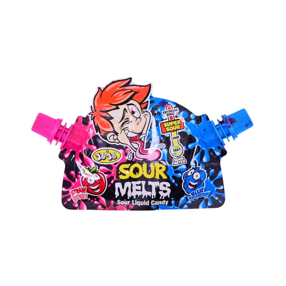 SOUR MELTS SOUR LIQUID CANDY RESPBERRY+STRAWBERRY