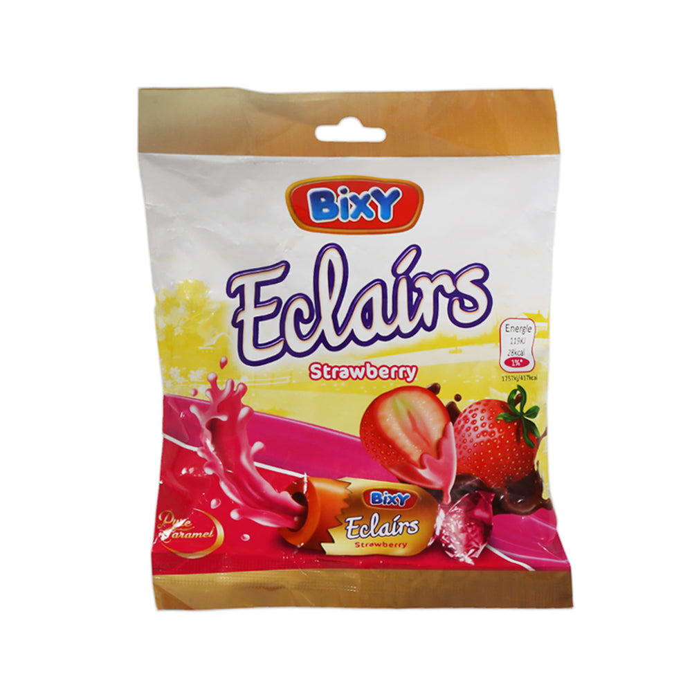 BIXY ECLAIR TOFFEE STRAWBERRY 190 GM